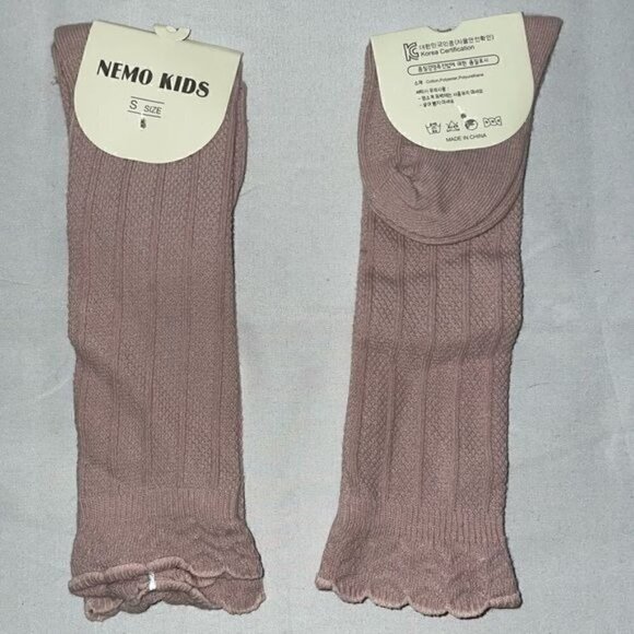 Nemo Kids Socks Newborn Knee High Boot Ribbed Knit Tights Socks Uniform Pull on - Picture 1 of 5